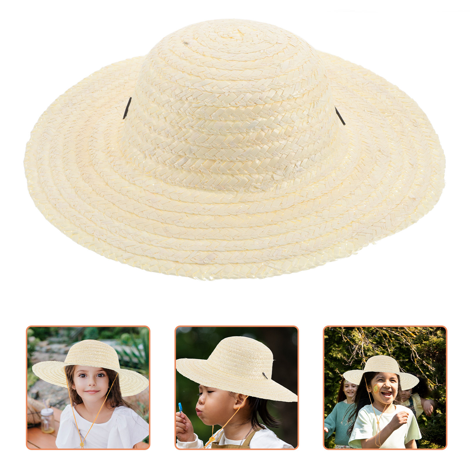 Kids Outdoor Hat - Детская солнцезащитная шляпа из пшеничной соломы