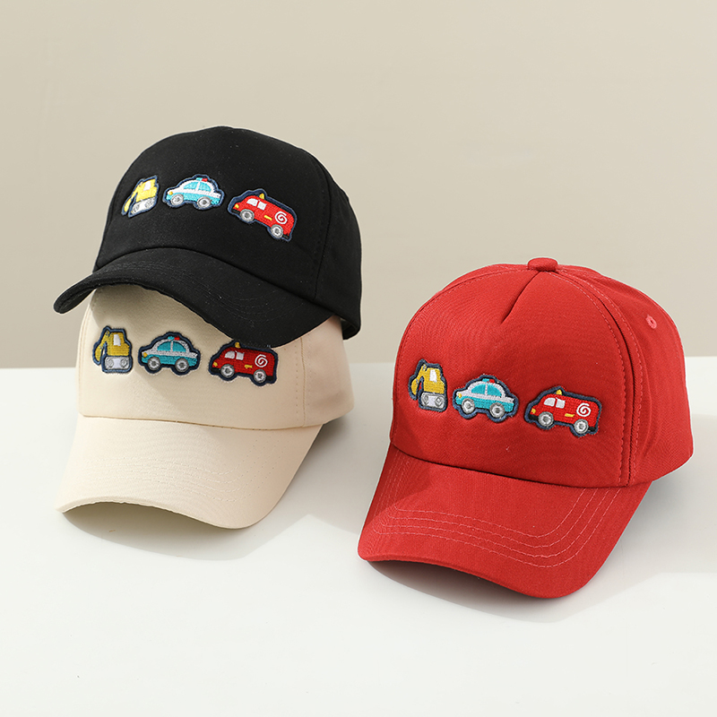 Kids Outdoor Hat - Детские бейсболки с вышивкой «Экскаватор» для