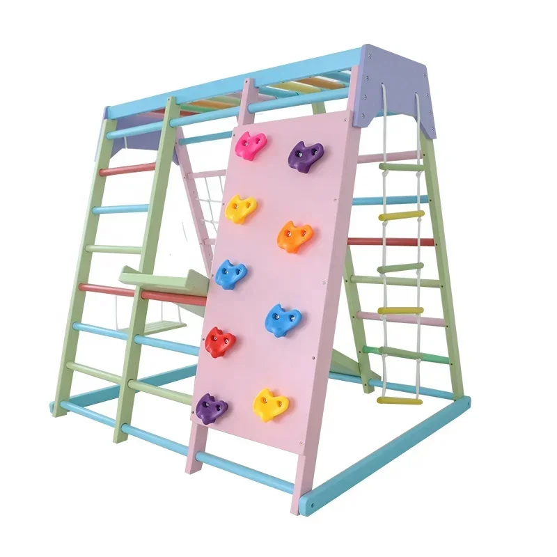 Kids Outdoor Slide Set - Детский деревянный игровой комплекс для дома
