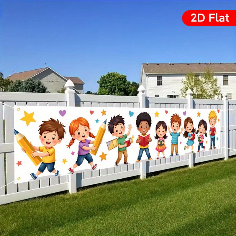 Баннер VIKAMA «Снова в школу»  – обзор и цена Kids Outdoor Yard