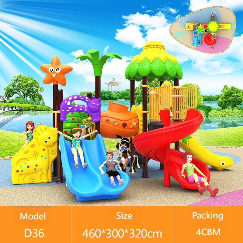 Недорогие малогабаритные игров – обзор и цена Kids Outdoor Slide Set